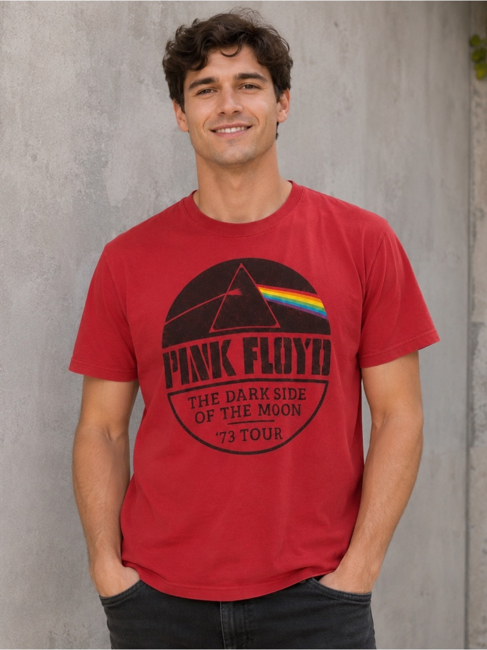 Pink Floyd Dark Side of the Moon ’73 Tour Graphic Band T-Shirt - Size Large